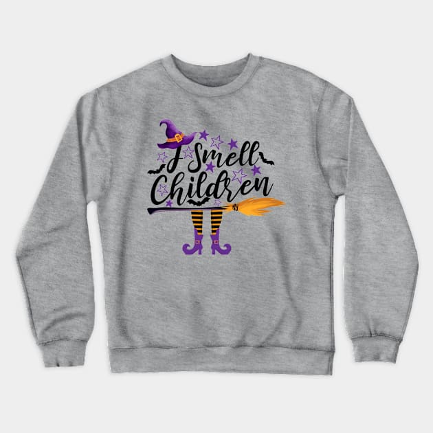 I Smell Children Halloween Crewneck Sweatshirt by Shirts by Jamie